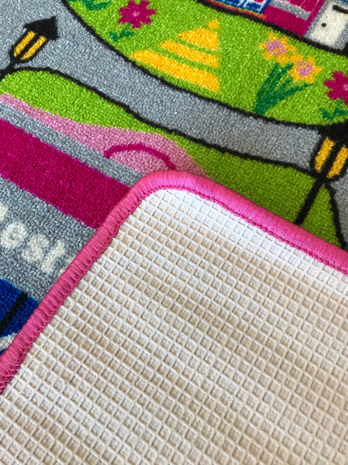 Pink Track Kids Playmat