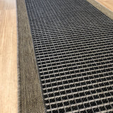 Chino Black Natural 2530 Hall Runner Non-Slip 80cm Wide