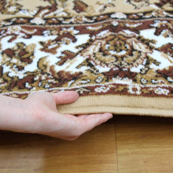 Traditional All Over Pattern Rug Beige
